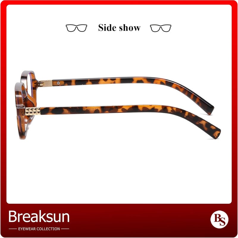 Breaksun Retro Rectangle Glasses for Women Men Small Square Blue Light Blocking Glasses Vintage Eyeglasses - Image 5